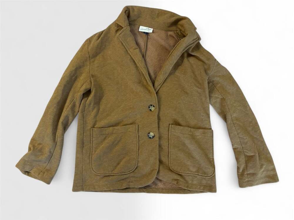 Universal Thread Slouch Blazer Size S Brown Fleece-Lined